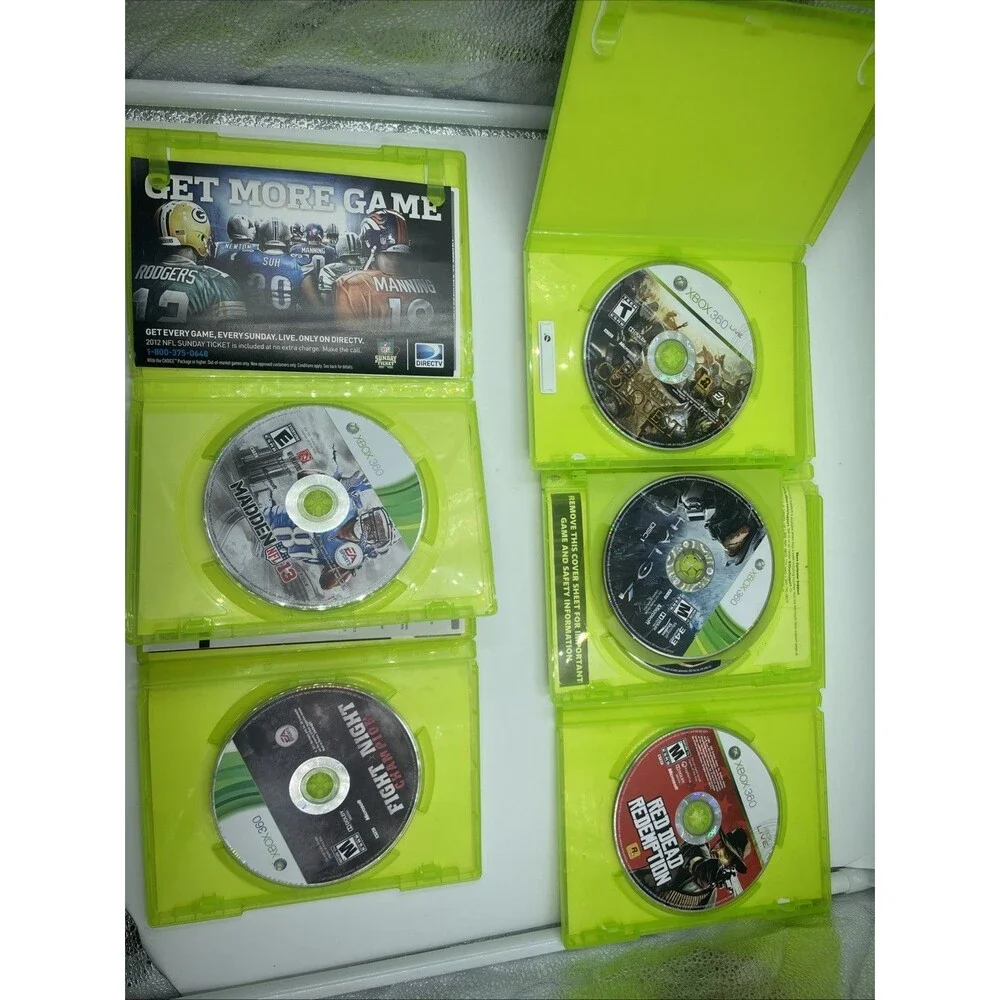 Xbox 360 Game Lot of 5- LOTR Conquest, Fight Night Champion, Red Dead - TESTED
